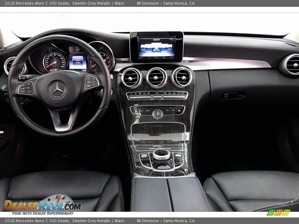 2018 Mercedes-Benz C 300 Sedan Selenite Grey Metallic / Black Photo #15
