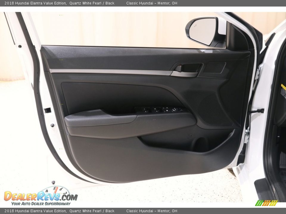 2018 Hyundai Elantra Value Edition Quartz White Pearl / Black Photo #4