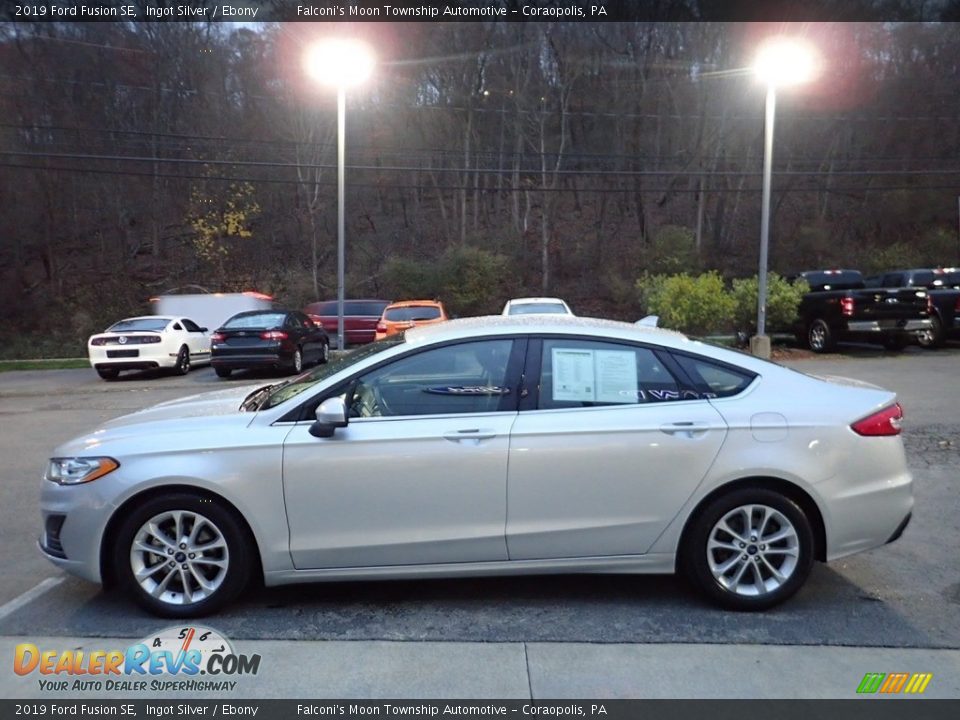 2019 Ford Fusion SE Ingot Silver / Ebony Photo #6