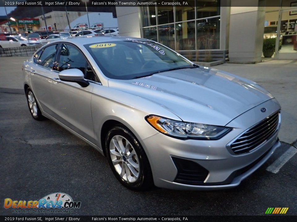 2019 Ford Fusion SE Ingot Silver / Ebony Photo #9