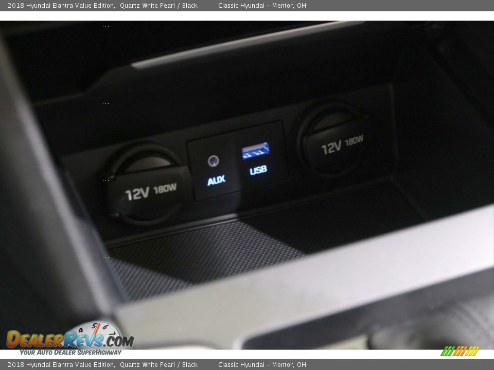 2018 Hyundai Elantra Value Edition Quartz White Pearl / Black Photo #15