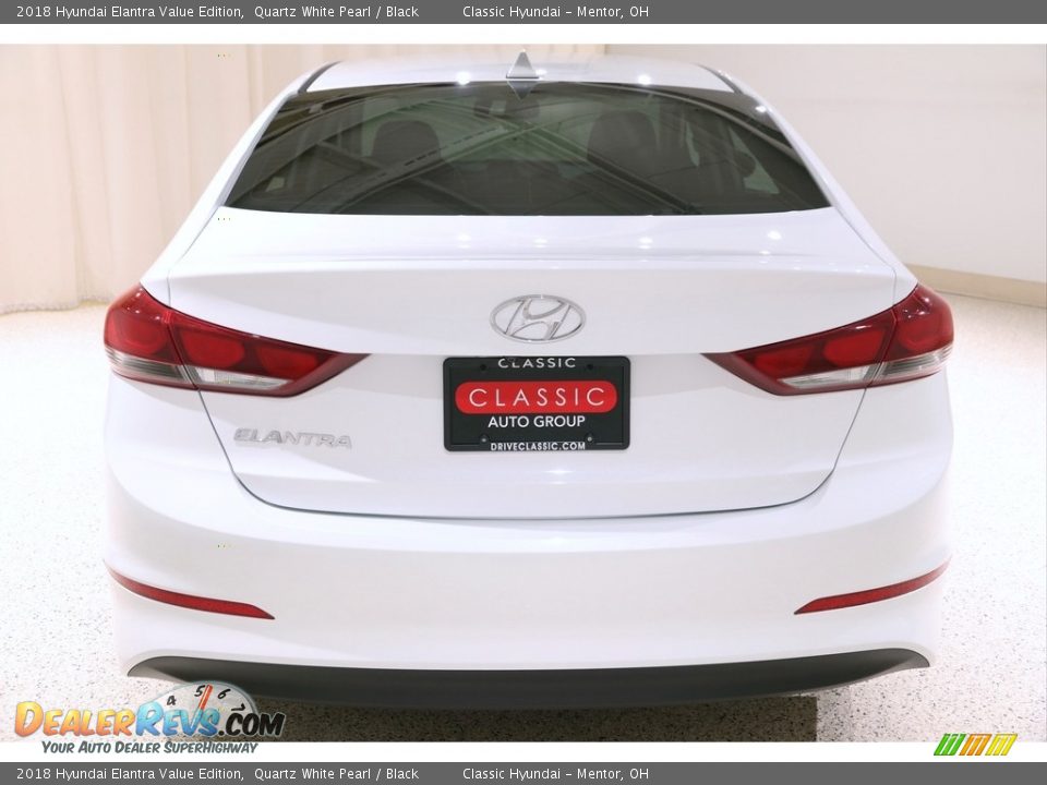 2018 Hyundai Elantra Value Edition Quartz White Pearl / Black Photo #20