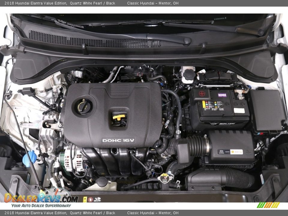 2018 Hyundai Elantra Value Edition Quartz White Pearl / Black Photo #21