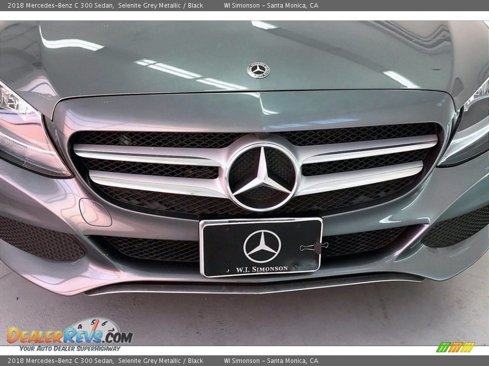 2018 Mercedes-Benz C 300 Sedan Selenite Grey Metallic / Black Photo #30