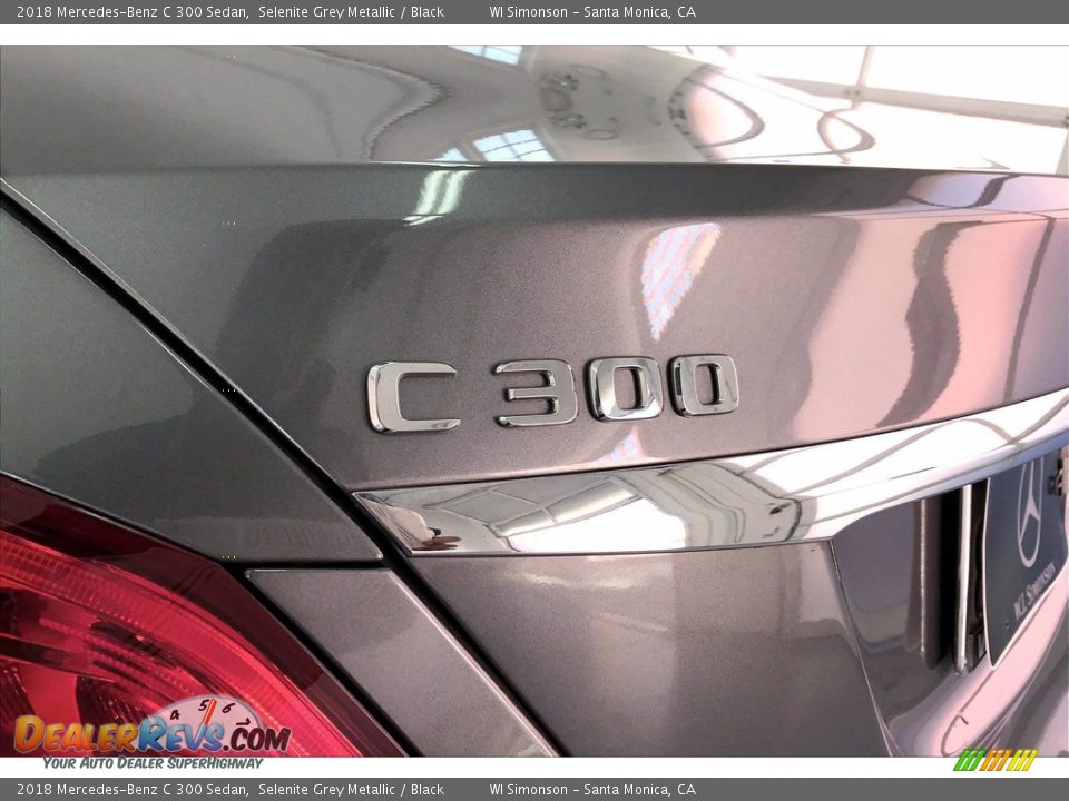 2018 Mercedes-Benz C 300 Sedan Selenite Grey Metallic / Black Photo #31