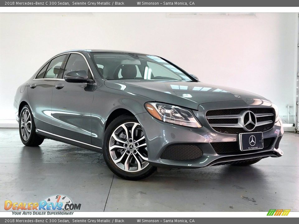 2018 Mercedes-Benz C 300 Sedan Selenite Grey Metallic / Black Photo #34