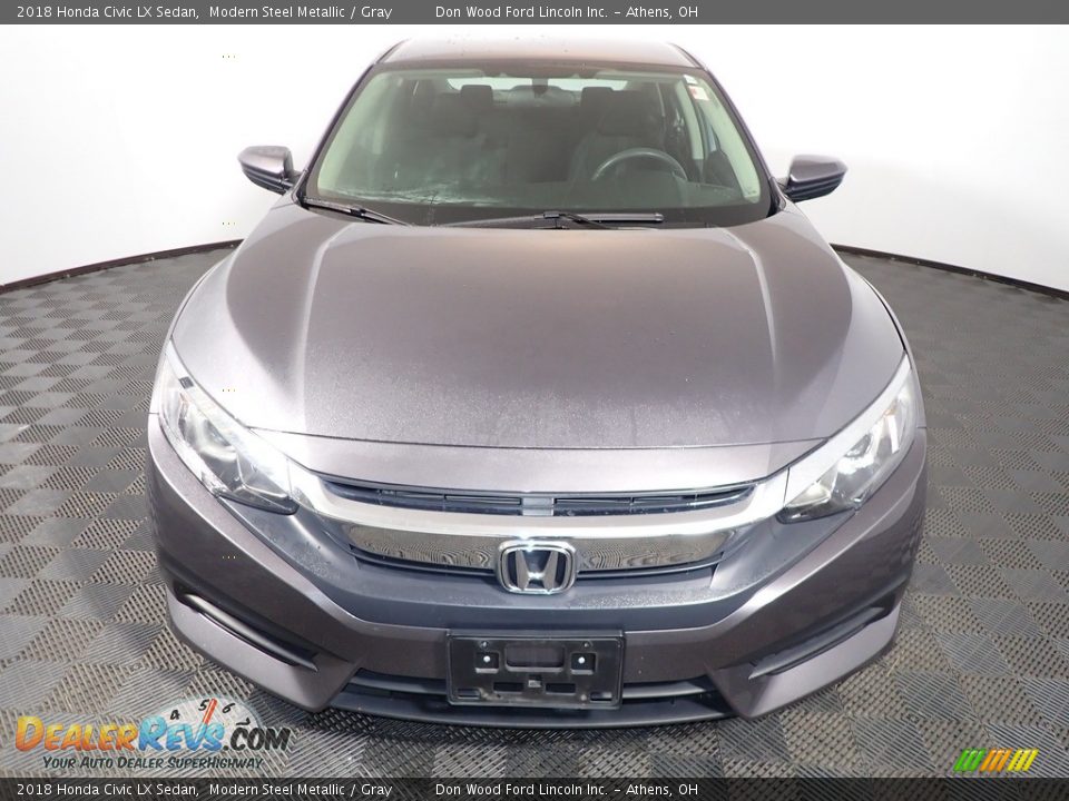 2018 Honda Civic LX Sedan Modern Steel Metallic / Gray Photo #4