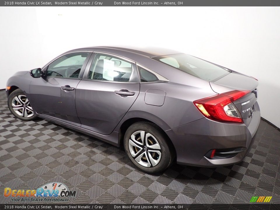 2018 Honda Civic LX Sedan Modern Steel Metallic / Gray Photo #9