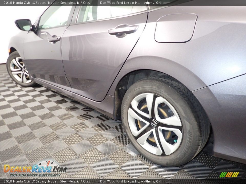 2018 Honda Civic LX Sedan Modern Steel Metallic / Gray Photo #10