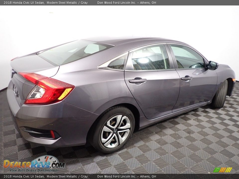 2018 Honda Civic LX Sedan Modern Steel Metallic / Gray Photo #14