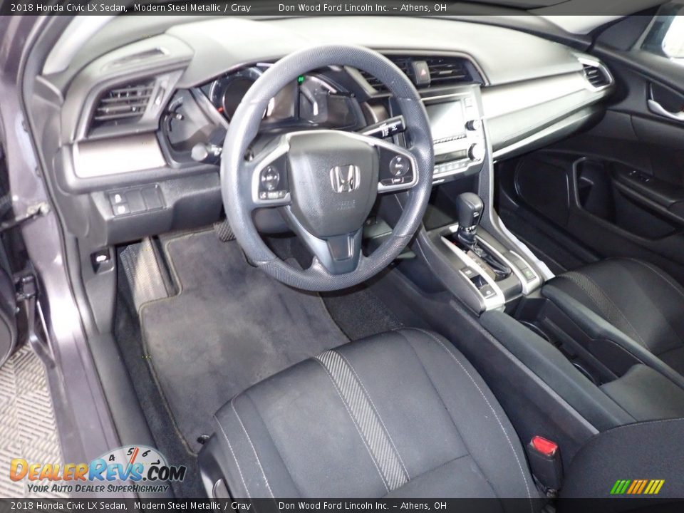 2018 Honda Civic LX Sedan Modern Steel Metallic / Gray Photo #18