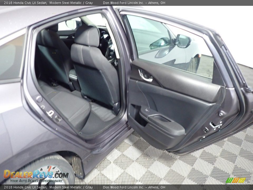 2018 Honda Civic LX Sedan Modern Steel Metallic / Gray Photo #21