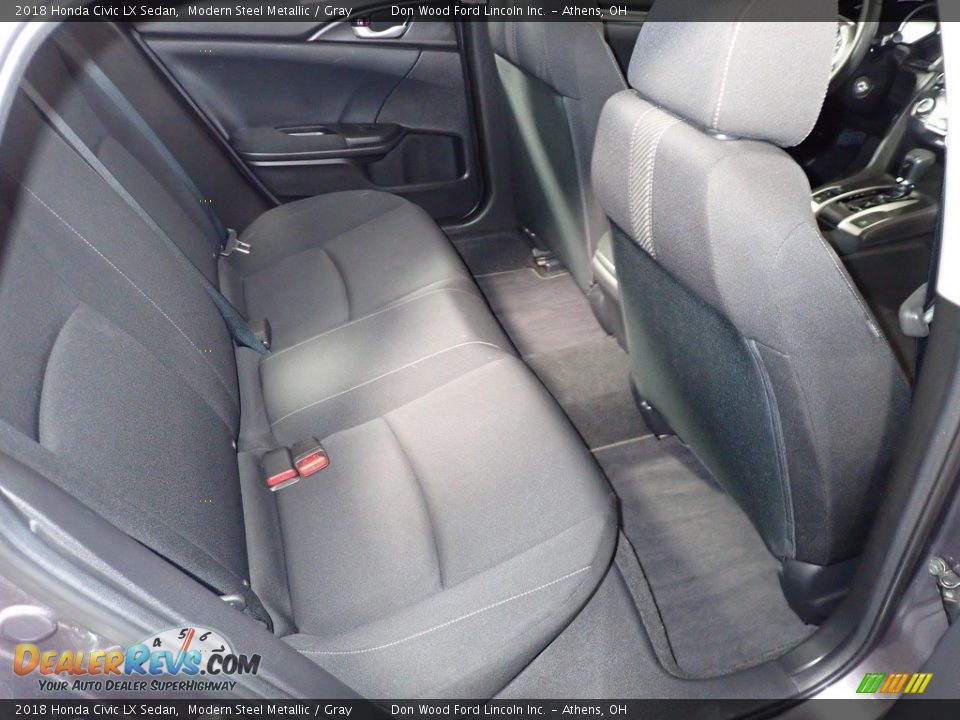 2018 Honda Civic LX Sedan Modern Steel Metallic / Gray Photo #22