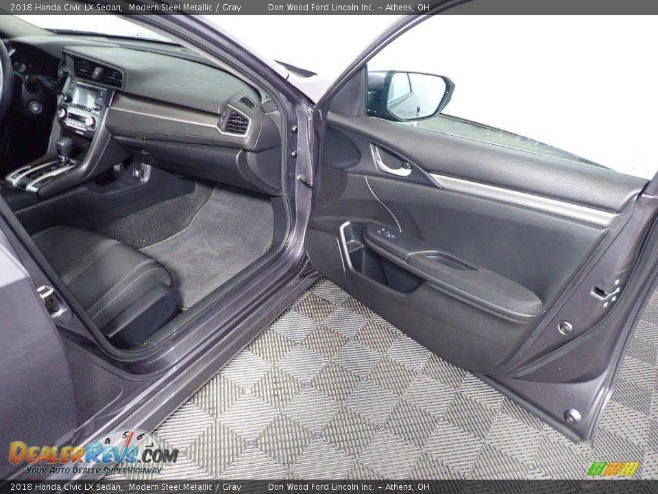 2018 Honda Civic LX Sedan Modern Steel Metallic / Gray Photo #23