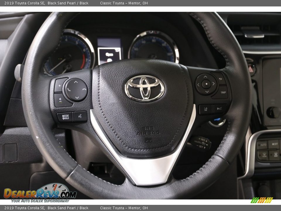 2019 Toyota Corolla SE Black Sand Pearl / Black Photo #7