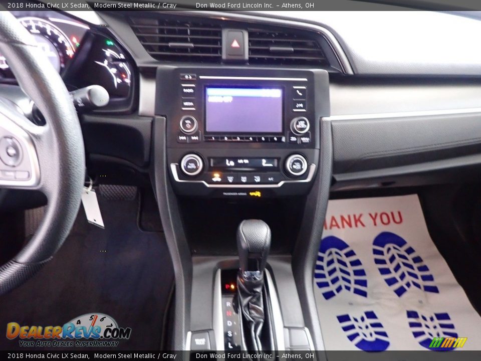 2018 Honda Civic LX Sedan Modern Steel Metallic / Gray Photo #29