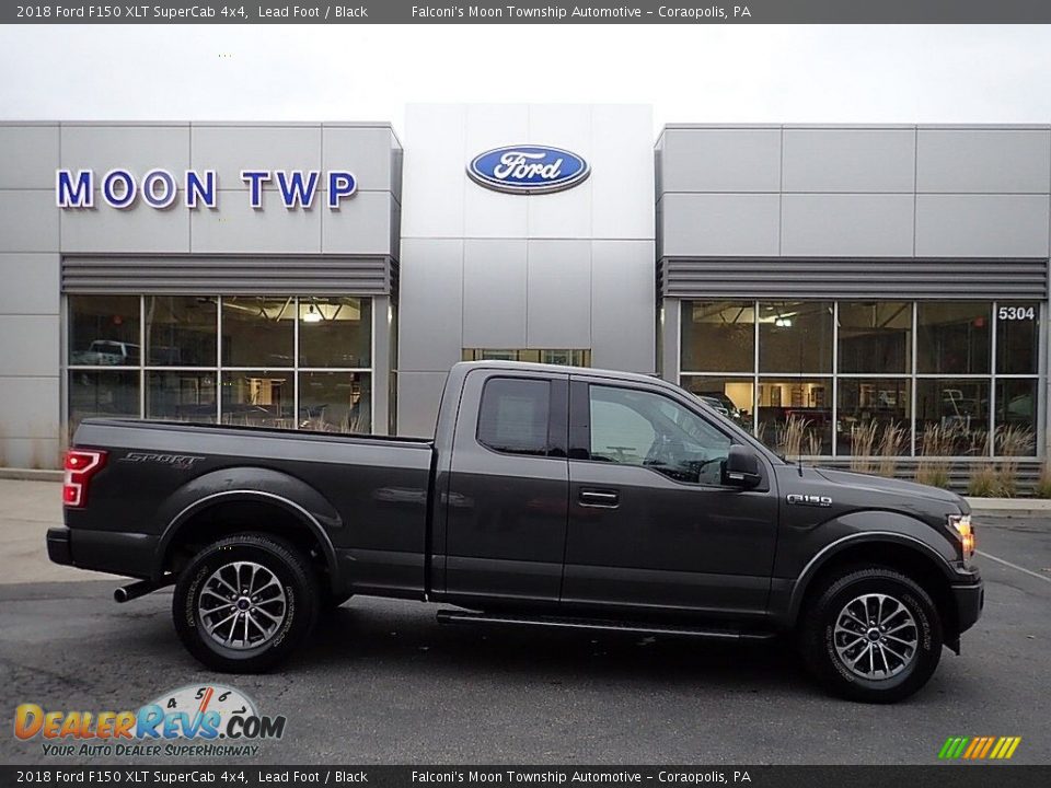 2018 Ford F150 XLT SuperCab 4x4 Lead Foot / Black Photo #1