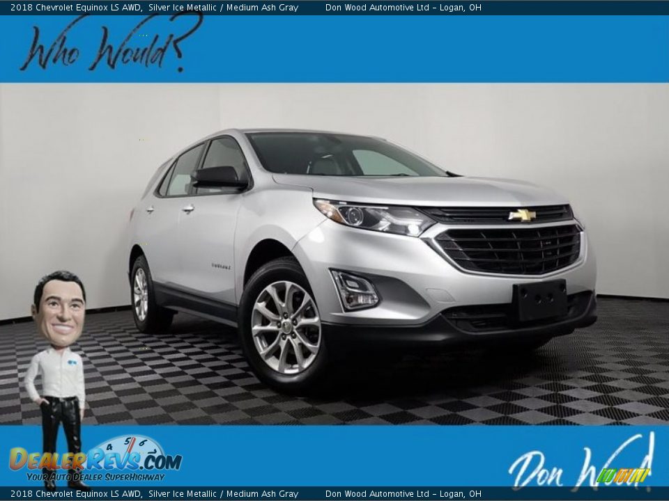 2018 Chevrolet Equinox LS AWD Silver Ice Metallic / Medium Ash Gray Photo #1