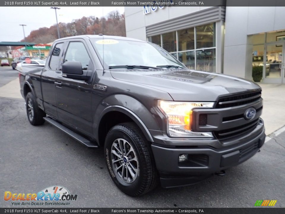 2018 Ford F150 XLT SuperCab 4x4 Lead Foot / Black Photo #8