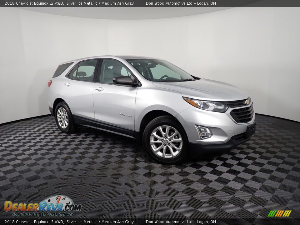 2018 Chevrolet Equinox LS AWD Silver Ice Metallic / Medium Ash Gray Photo #3