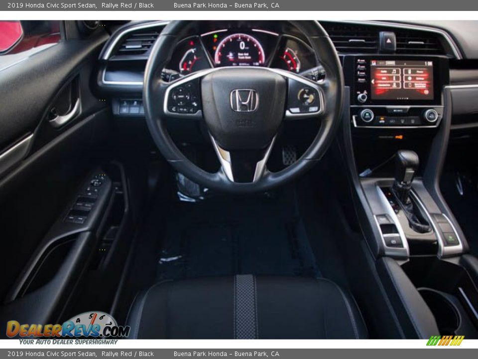 2019 Honda Civic Sport Sedan Rallye Red / Black Photo #5