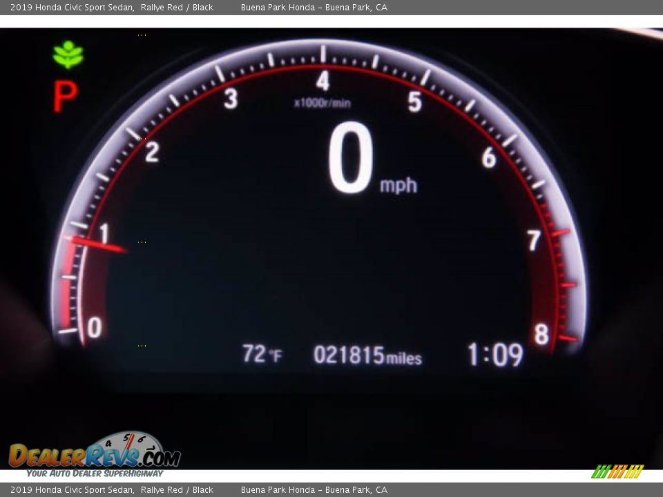 2019 Honda Civic Sport Sedan Rallye Red / Black Photo #6