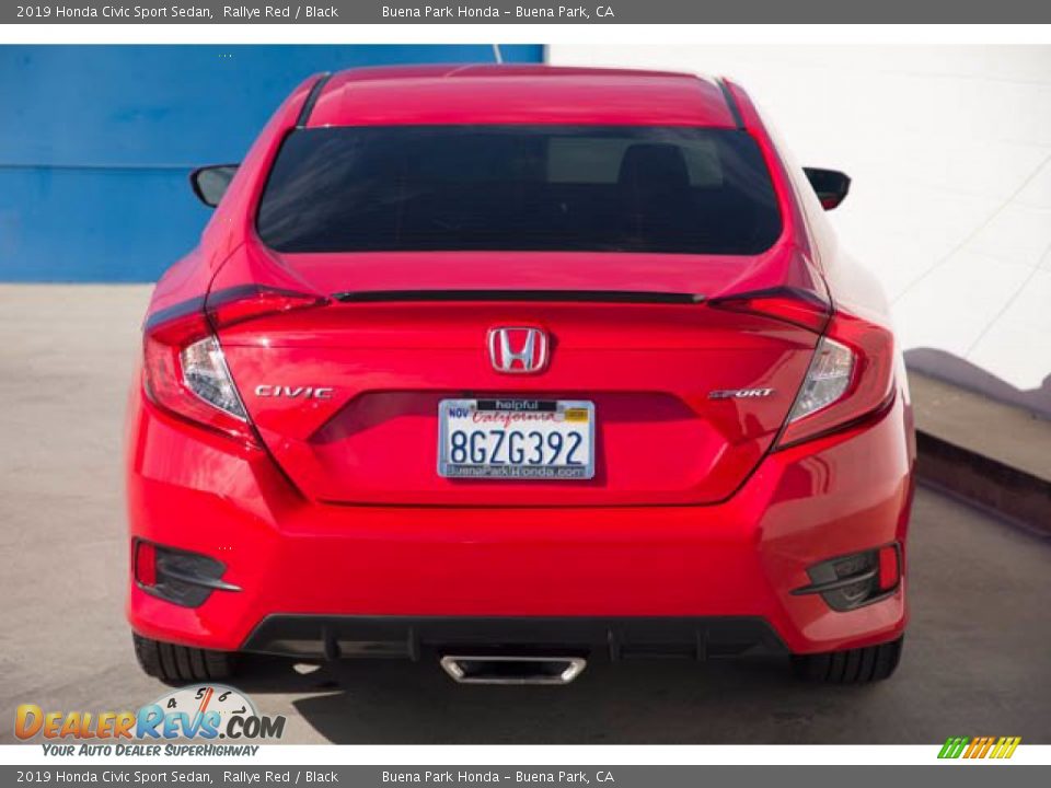 2019 Honda Civic Sport Sedan Rallye Red / Black Photo #9