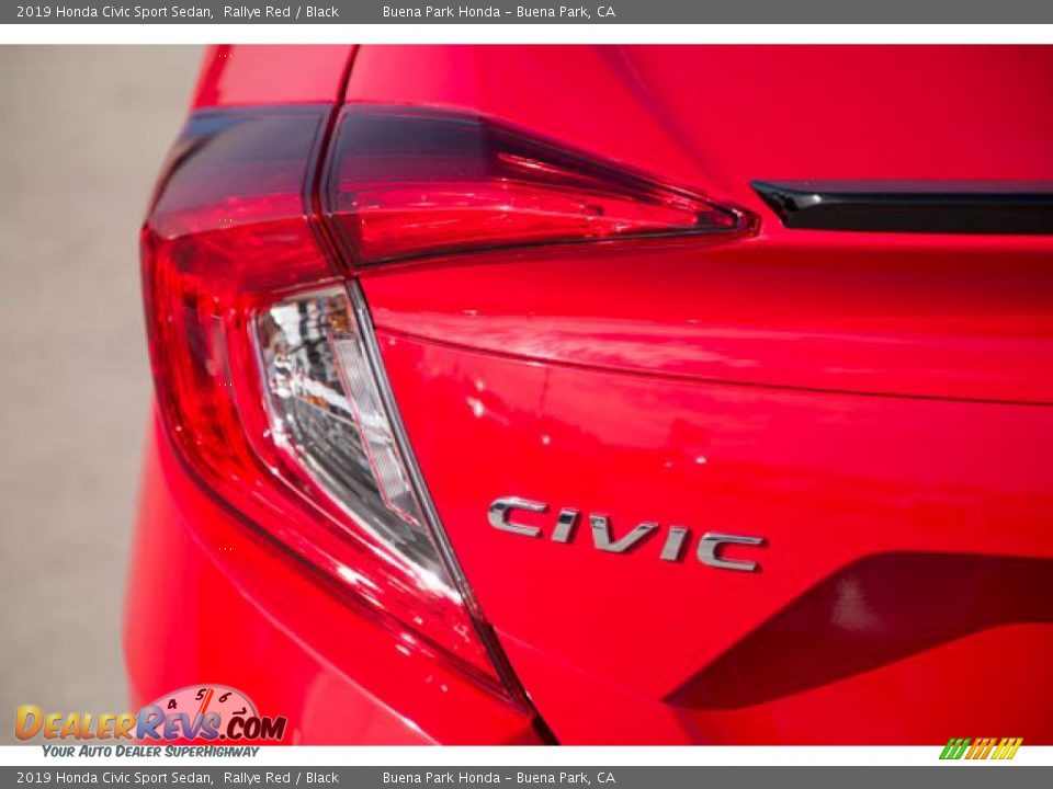 2019 Honda Civic Sport Sedan Rallye Red / Black Photo #10