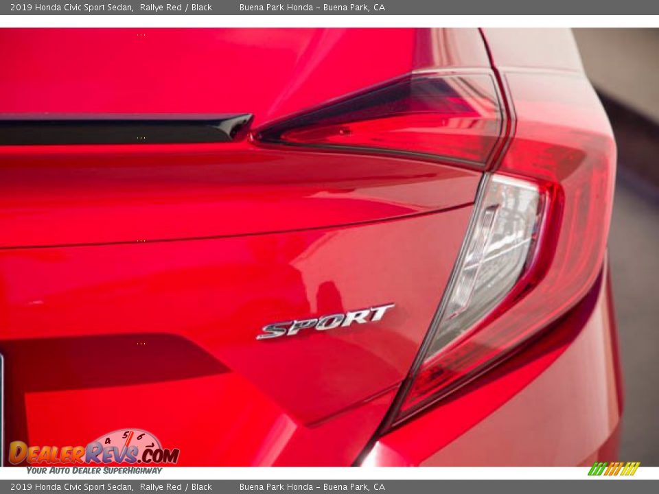 2019 Honda Civic Sport Sedan Rallye Red / Black Photo #11