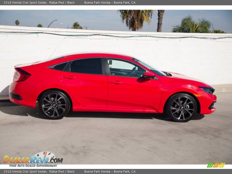 2019 Honda Civic Sport Sedan Rallye Red / Black Photo #12