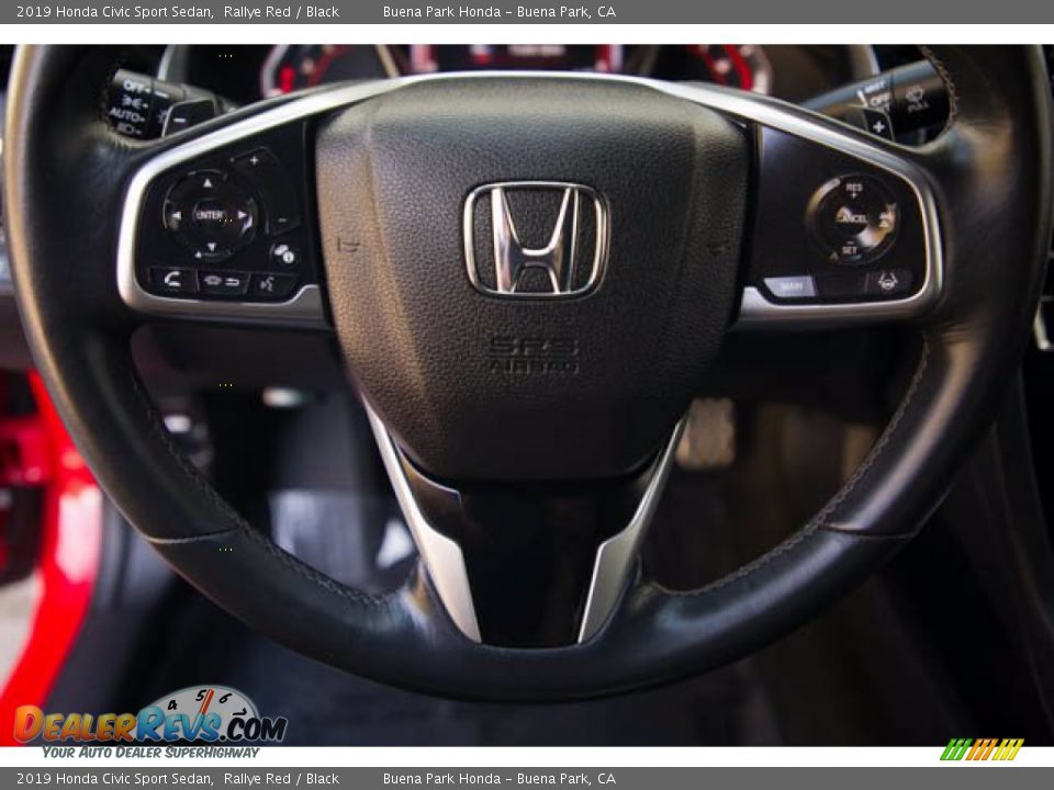 2019 Honda Civic Sport Sedan Rallye Red / Black Photo #13