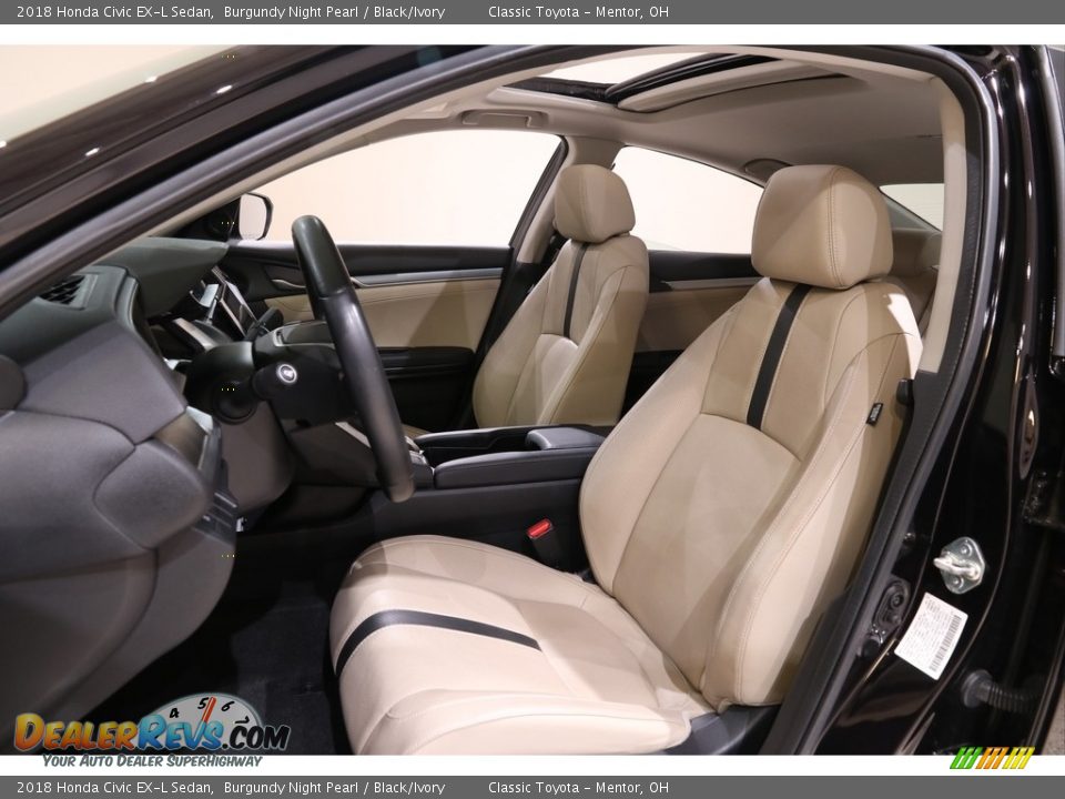 Front Seat of 2018 Honda Civic EX-L Sedan Photo #5