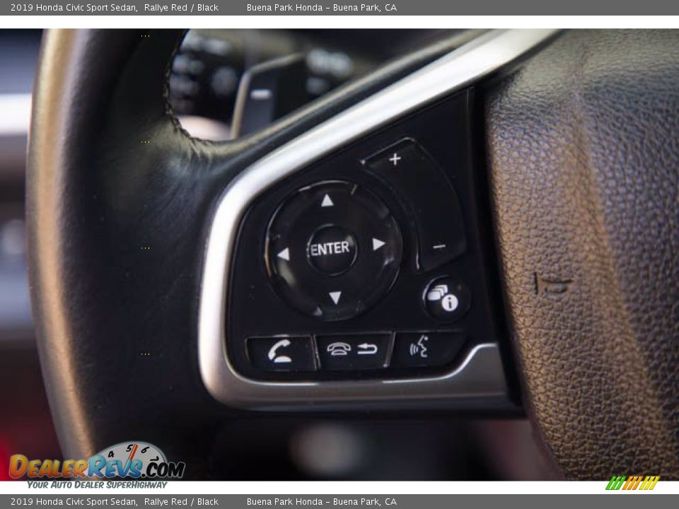2019 Honda Civic Sport Sedan Rallye Red / Black Photo #14