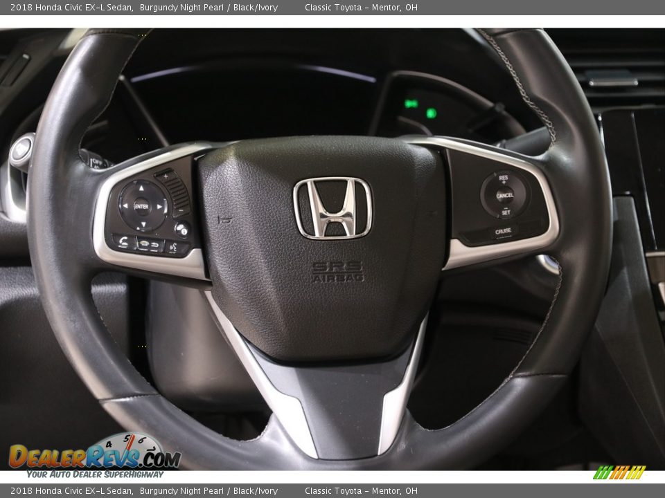 2018 Honda Civic EX-L Sedan Steering Wheel Photo #7