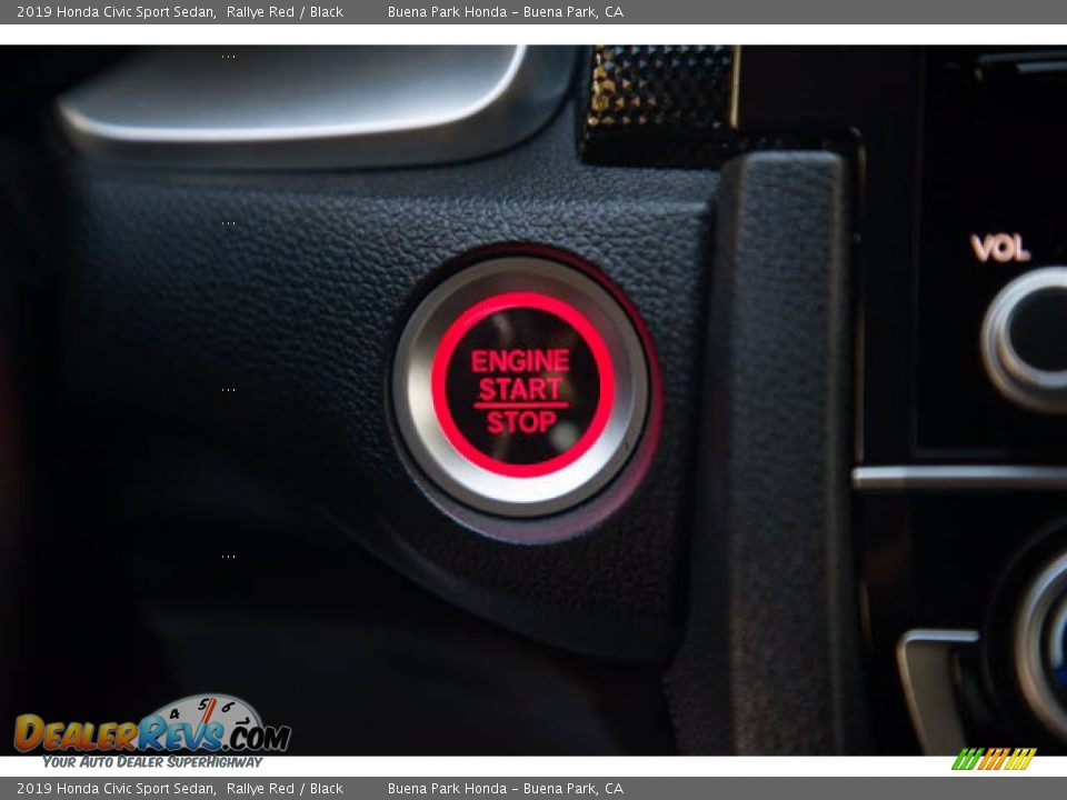 2019 Honda Civic Sport Sedan Rallye Red / Black Photo #16