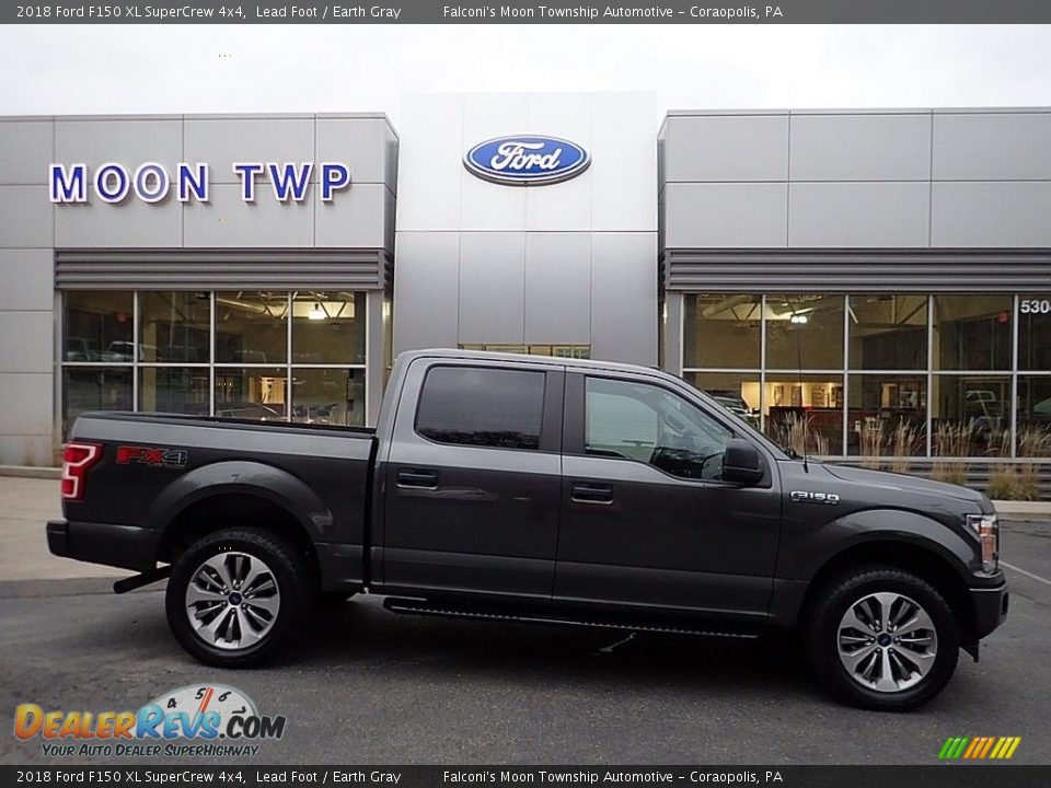 2018 Ford F150 XL SuperCrew 4x4 Lead Foot / Earth Gray Photo #1