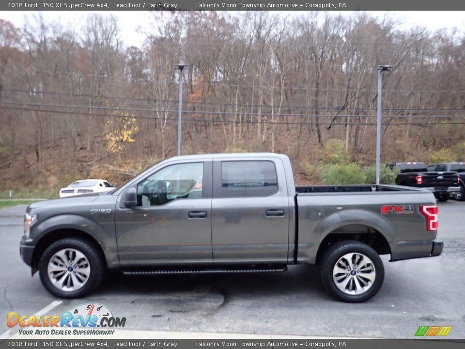 2018 Ford F150 XL SuperCrew 4x4 Lead Foot / Earth Gray Photo #5