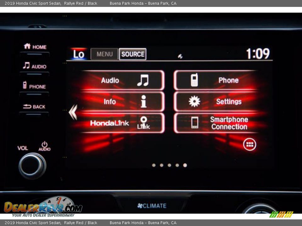 2019 Honda Civic Sport Sedan Rallye Red / Black Photo #24