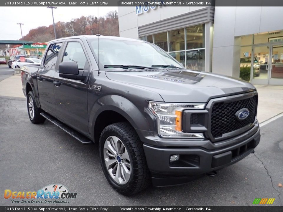 2018 Ford F150 XL SuperCrew 4x4 Lead Foot / Earth Gray Photo #8