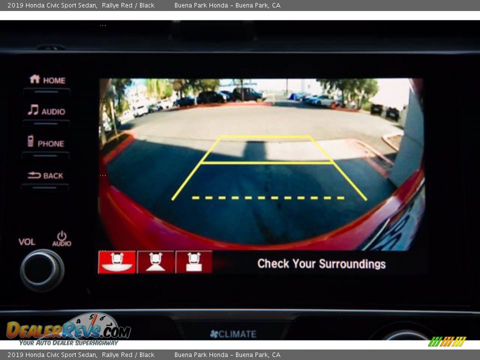 2019 Honda Civic Sport Sedan Rallye Red / Black Photo #25