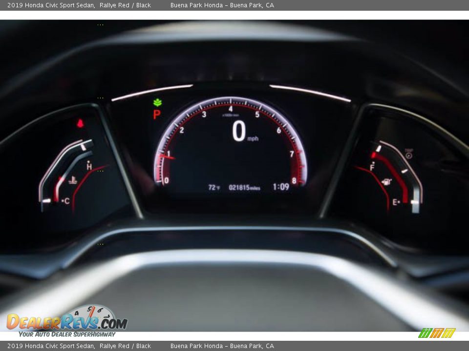 2019 Honda Civic Sport Sedan Rallye Red / Black Photo #26