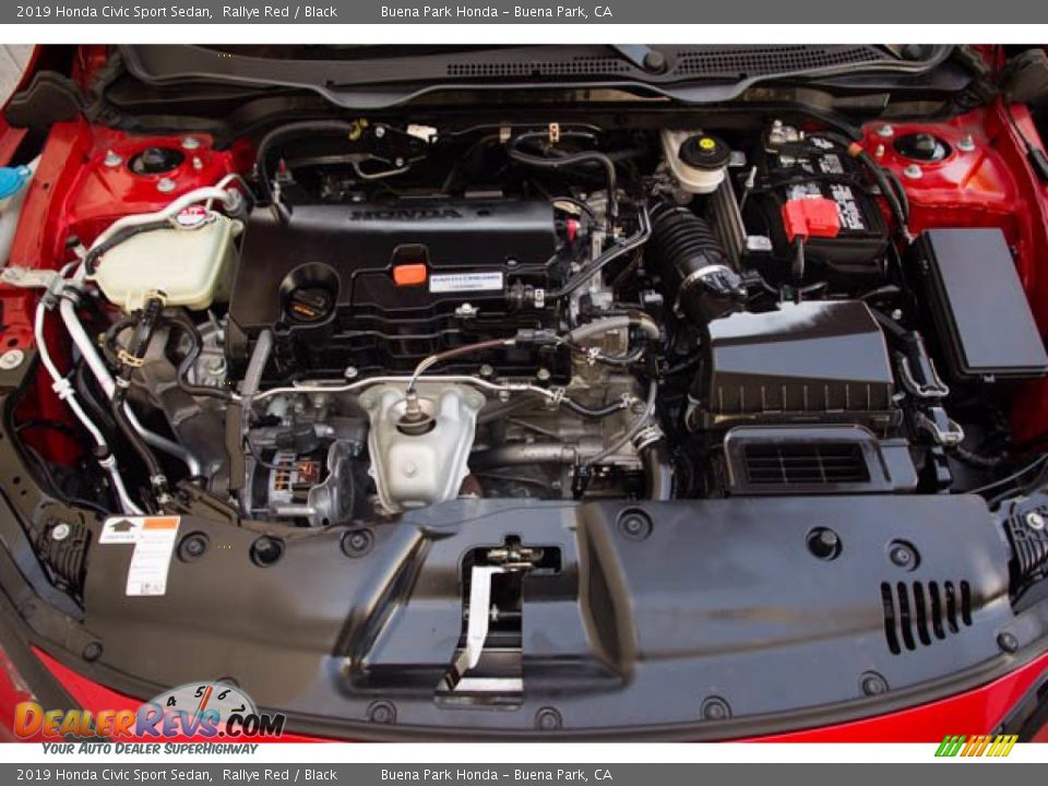 2019 Honda Civic Sport Sedan Rallye Red / Black Photo #32