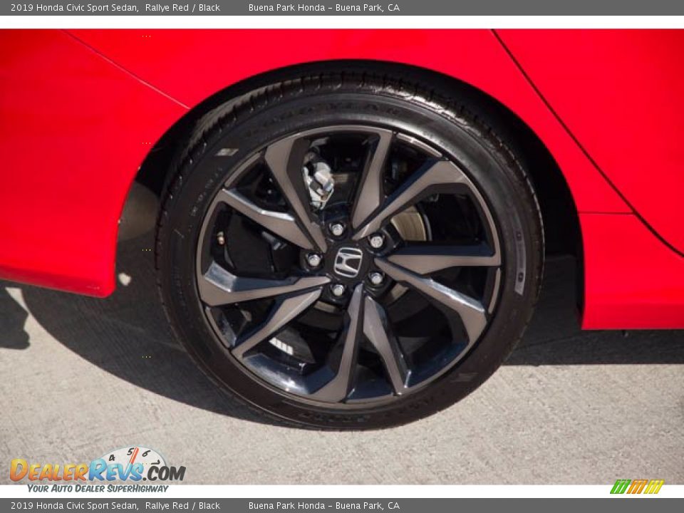 2019 Honda Civic Sport Sedan Rallye Red / Black Photo #33