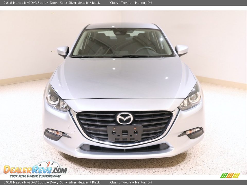2018 Mazda MAZDA3 Sport 4 Door Sonic Silver Metallic / Black Photo #2