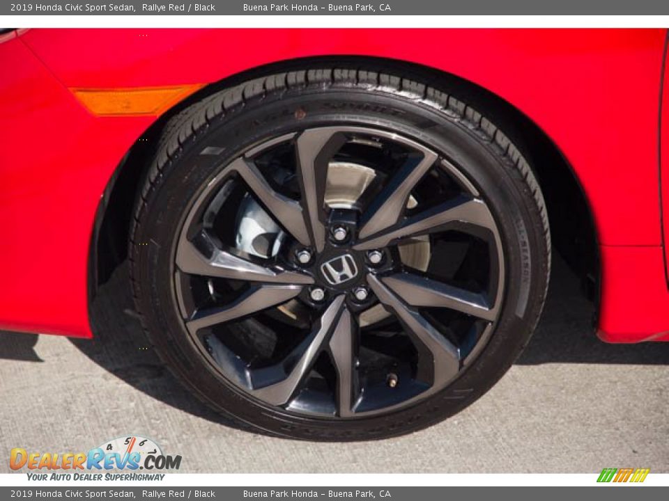 2019 Honda Civic Sport Sedan Rallye Red / Black Photo #36
