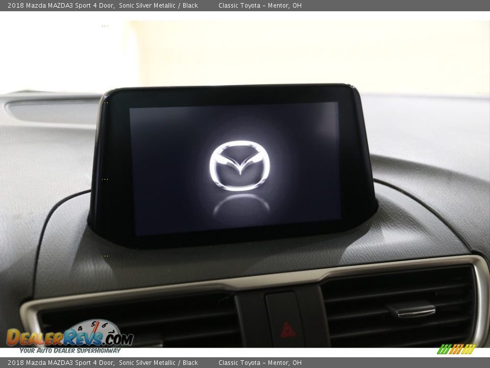 2018 Mazda MAZDA3 Sport 4 Door Sonic Silver Metallic / Black Photo #8