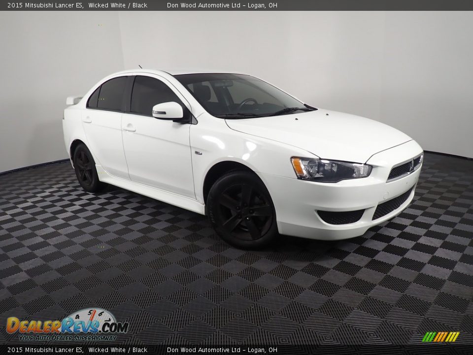 2015 Mitsubishi Lancer ES Wicked White / Black Photo #2
