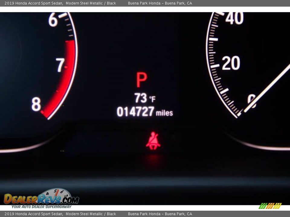 2019 Honda Accord Sport Sedan Modern Steel Metallic / Black Photo #6