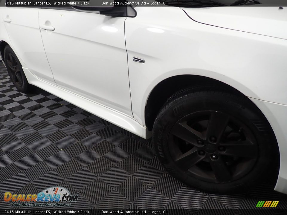 2015 Mitsubishi Lancer ES Wicked White / Black Photo #3