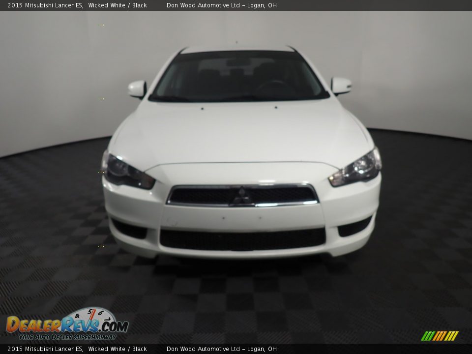 2015 Mitsubishi Lancer ES Wicked White / Black Photo #4